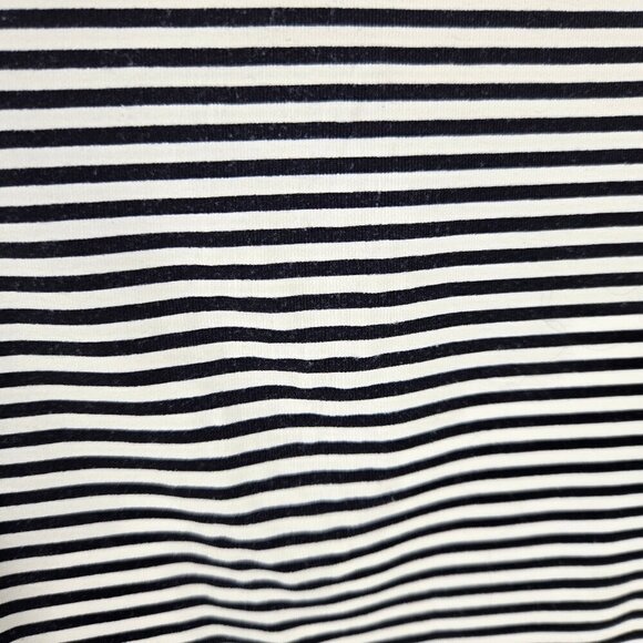 Nip Tuck Swim Sz 6 Tankini Top Black White Horizontal Stripes Ruching Adj Straps - Picture 6 of 10